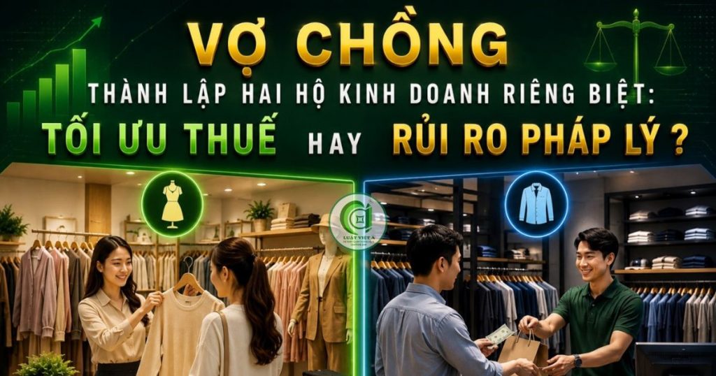 Vợ Chồng Thành Lập Hai Hộ Kinh Doanh Riêng Biệt: Tối Ưu Thuế Hay Rủi Ro Pháp Lý? Vợ Chồng Thành Lập Hai Hộ Kinh Doanh Riêng Biệt: Tối Ưu Thuế Hay Rủi Ro Pháp Lý?